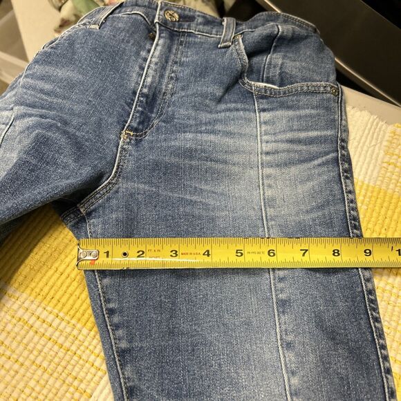 AG Jeans Farrah Ankle - High Rise Skinny Patch Blue Size 29 - Picture 10 of 13